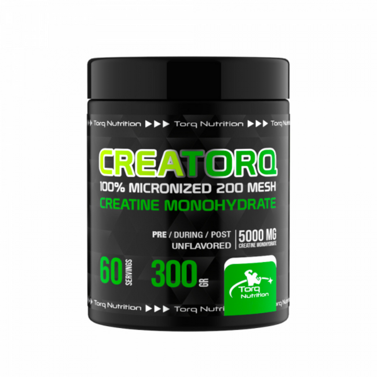 Creatorq 100% Micronized Creatine Monohydrate 300g 