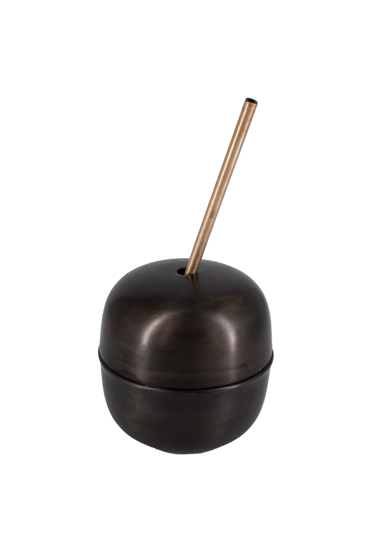 Copper Apple Mug with Straw 250 Ml