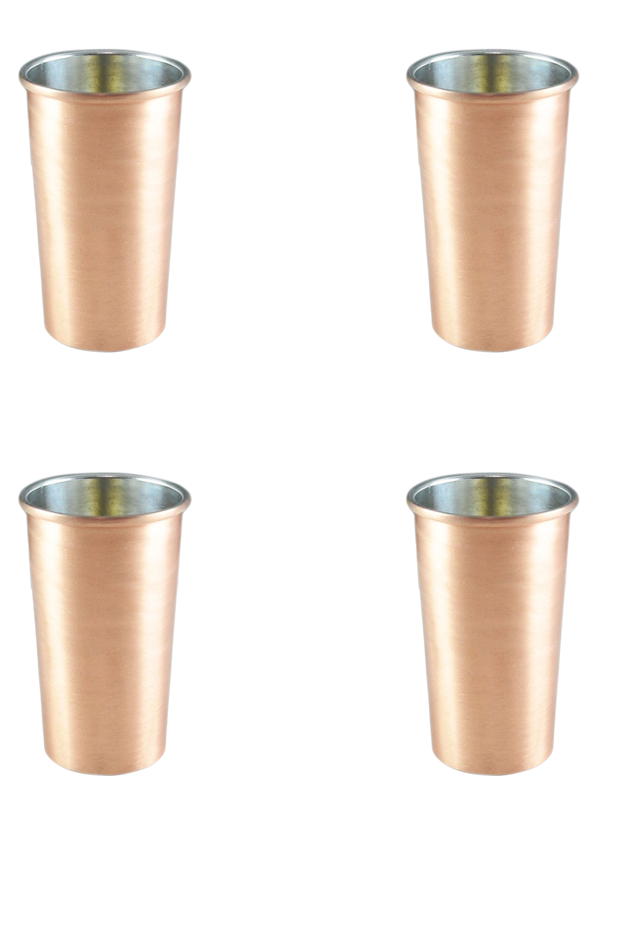 Copper Lungo Glass Straight Set of 4