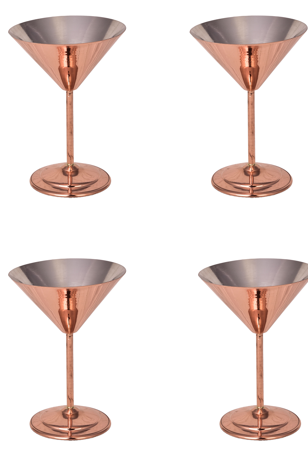 Copper Glass Plain 250 Ml Set of 4