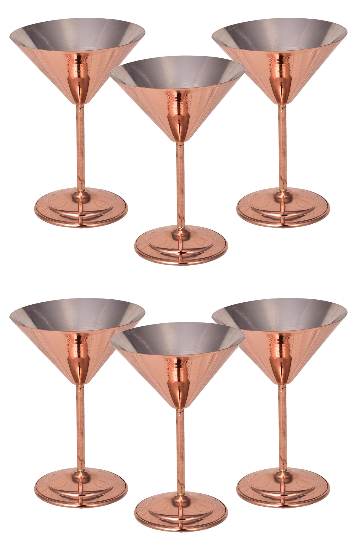 Copper Glass Plain 250 Ml Set of 6