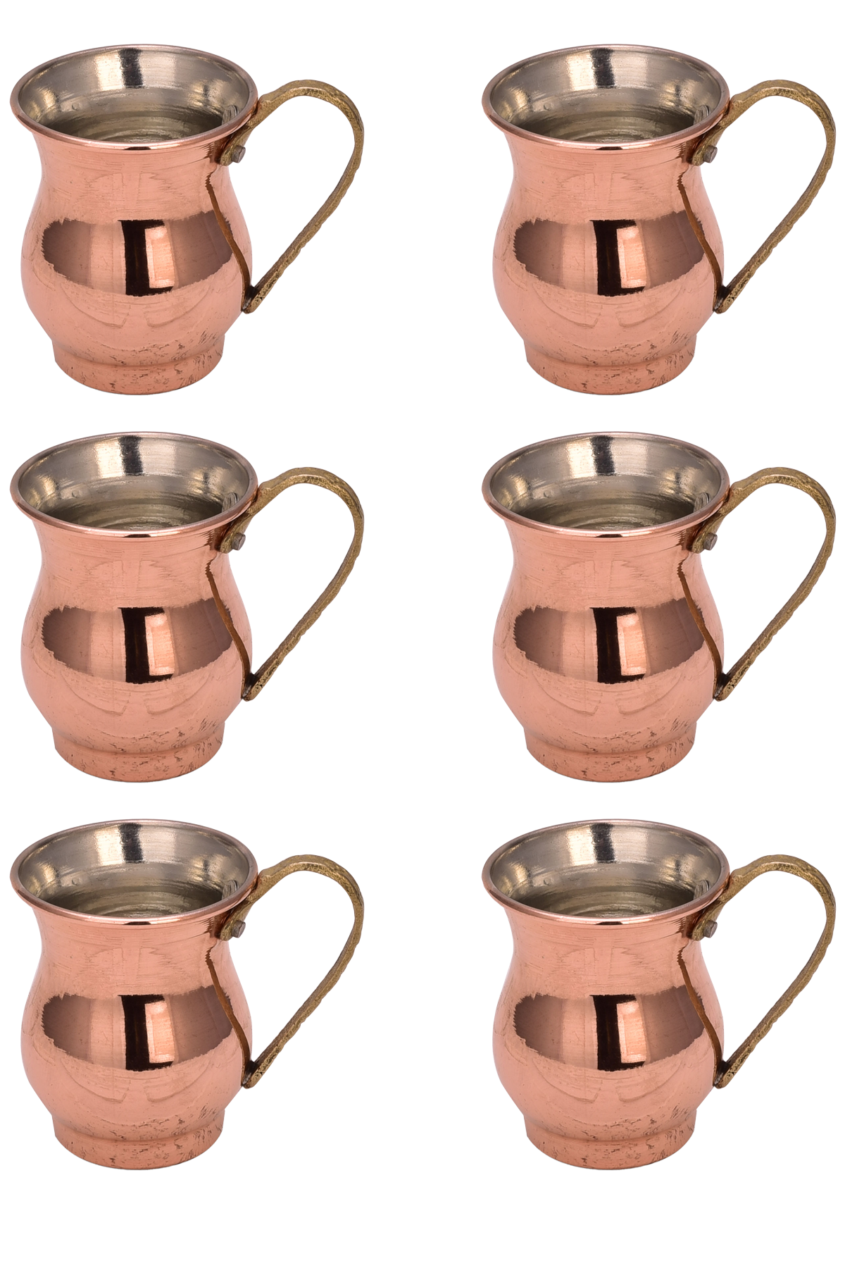 Copper Mini Zamzam Mug Set of 6