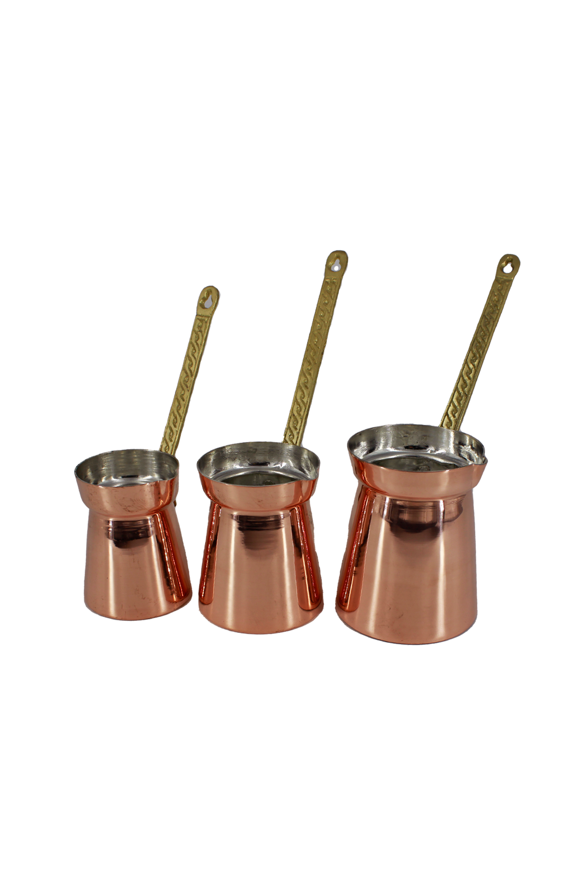 Copper Fashion Coffee Pot Set of 3