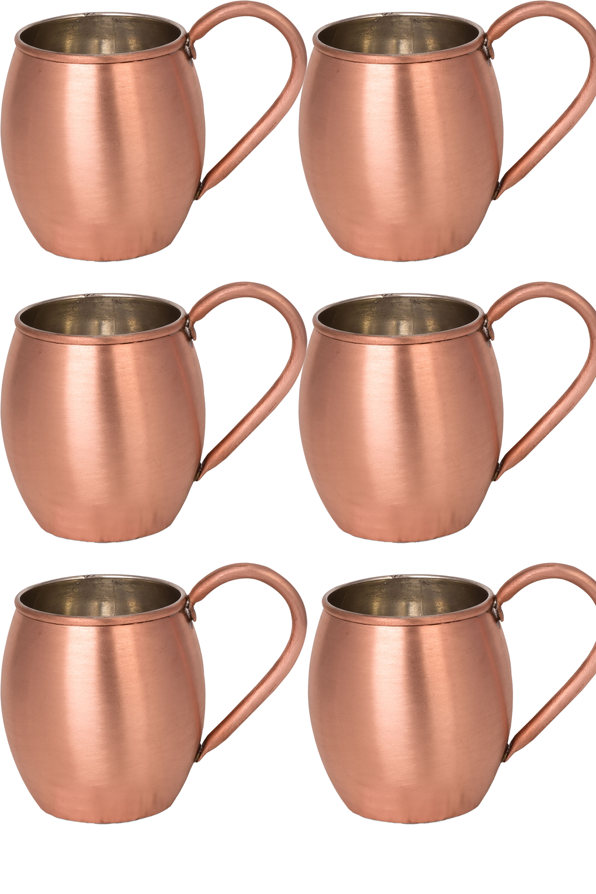 Copper Cup Set of 6