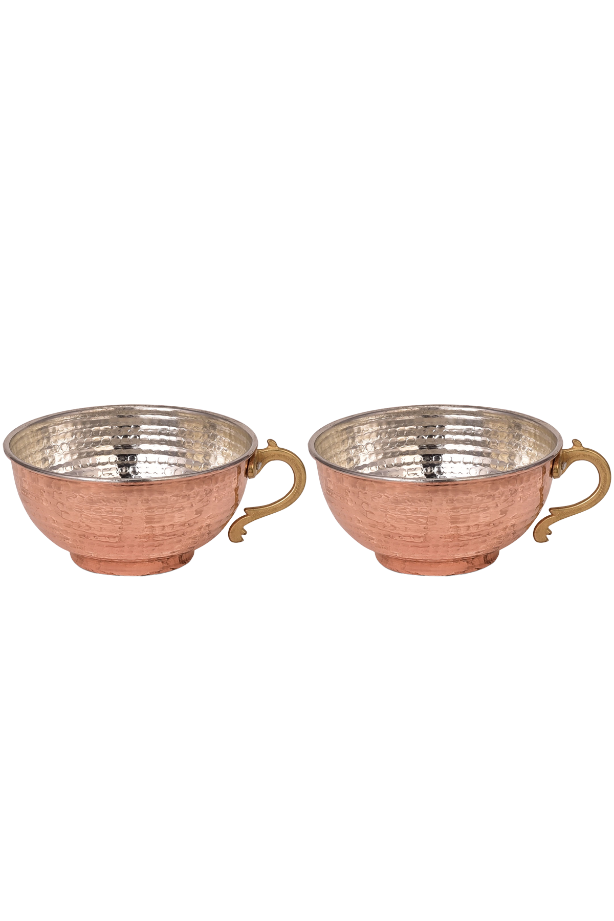 Copper Cups 500 Ml Set of 2 Red