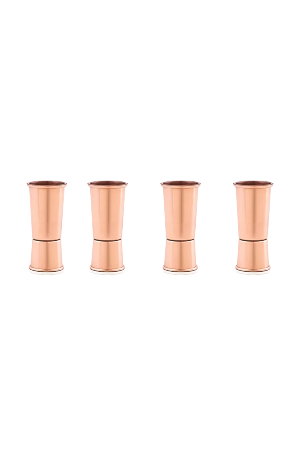 Copper small Glass Straight Set of 4