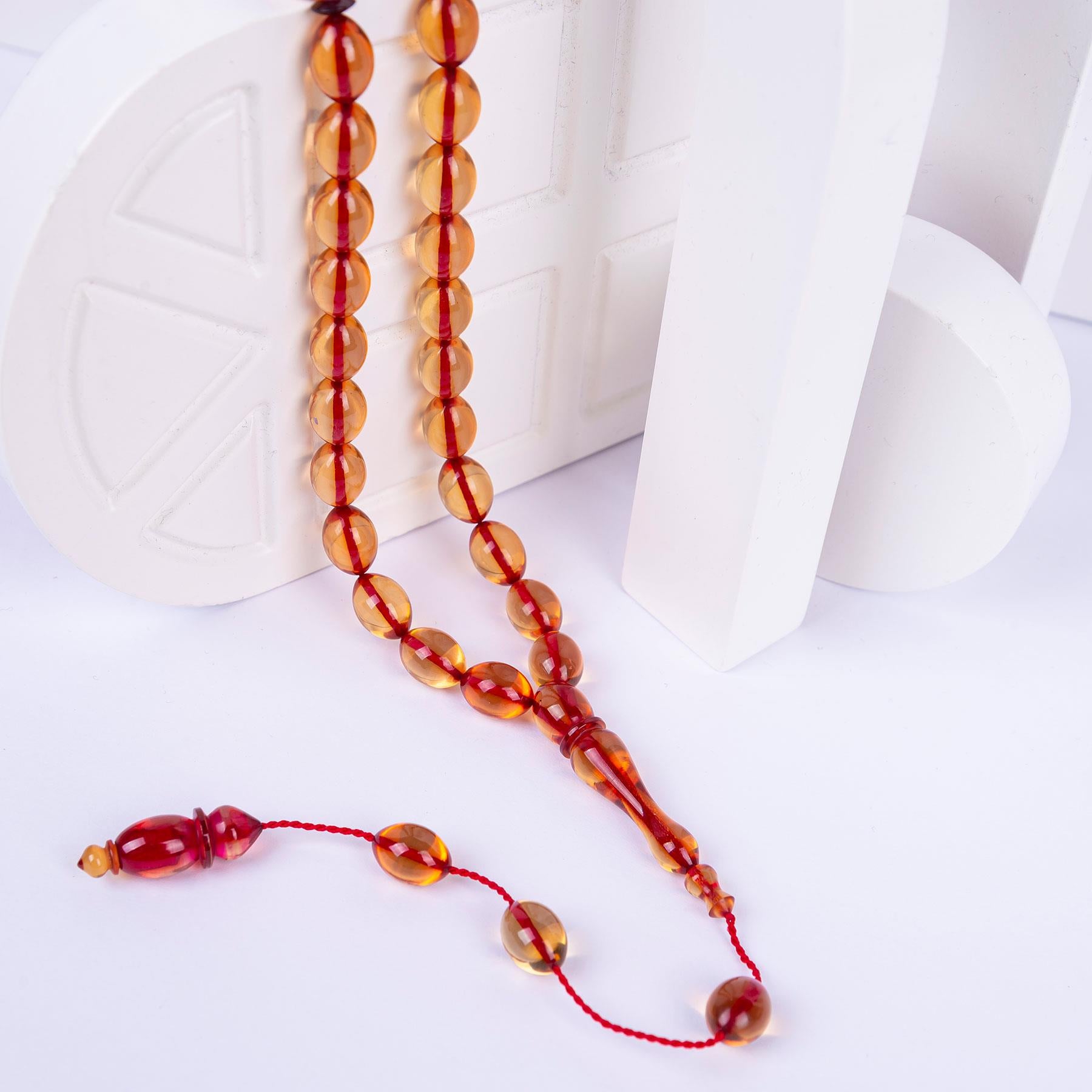 Rose Fire Amber Rosary