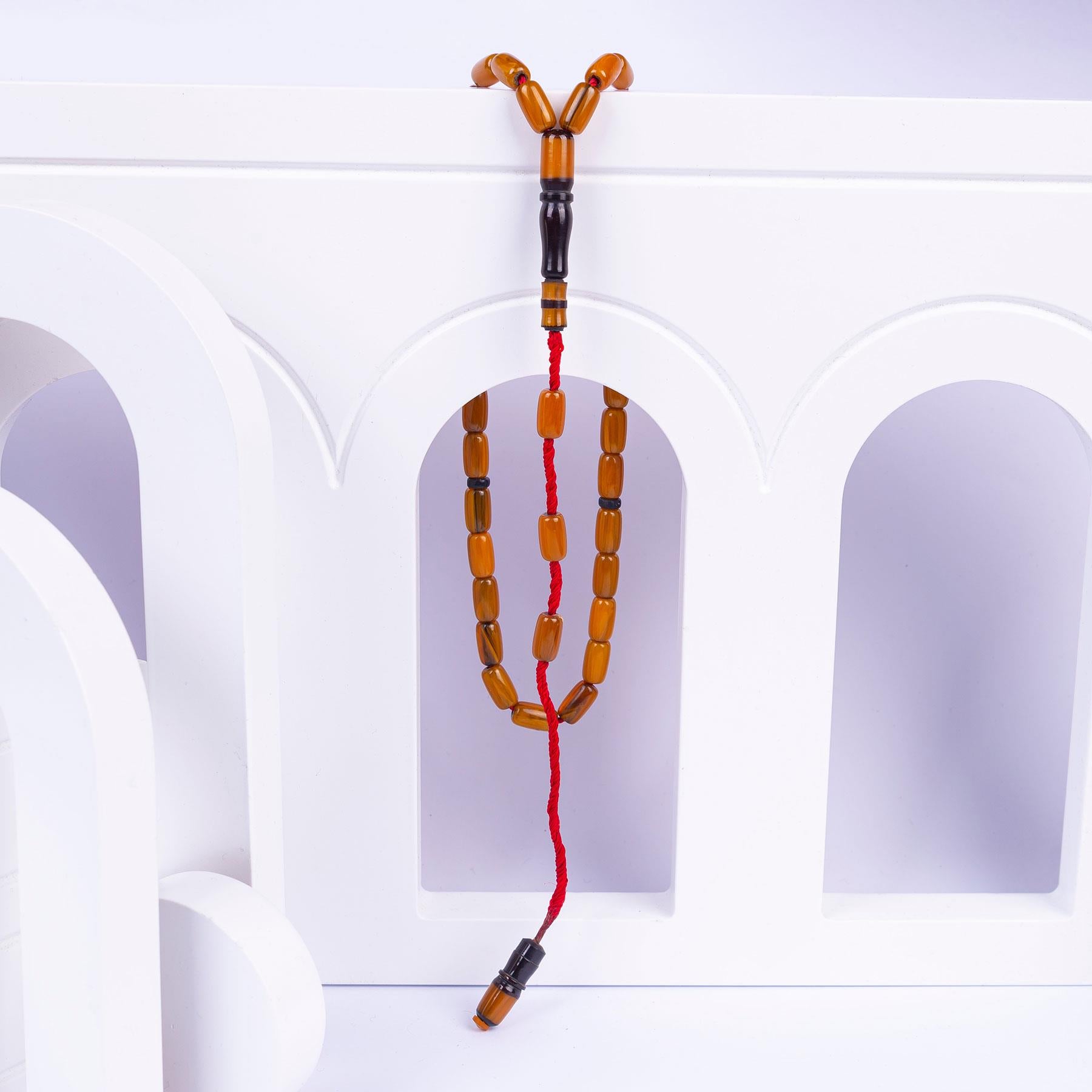 Systematic Capsule Cut Rod Material Squeezing Amber Prayer Beads 2