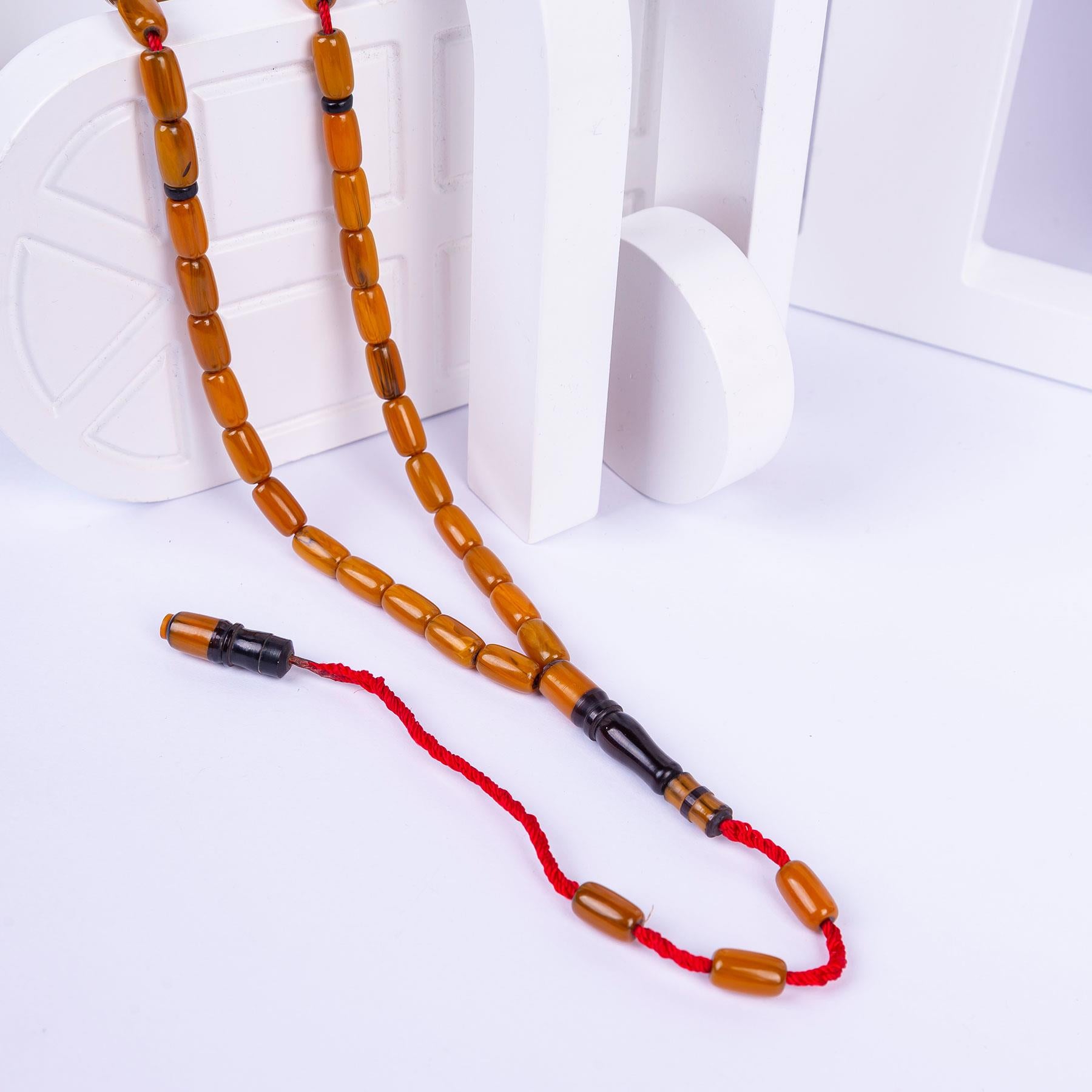 Systematic Capsule Cut Rod Material Squeezing Amber Prayer Beads 3
