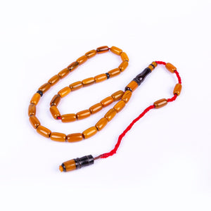 Systematic Capsule Cut Rod Material Squeezing Amber Prayer Beads 4