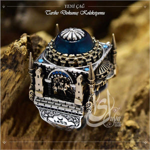 Ve Tesbih Islamic Sterling Silver Men's Ring 1