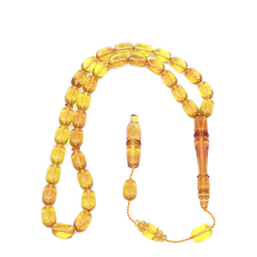 Ve Tesbih Capsule Cut Amber Prayer Beads 2