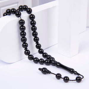 Oltu Stone Prayer Beads with Sphere Cutting System 1