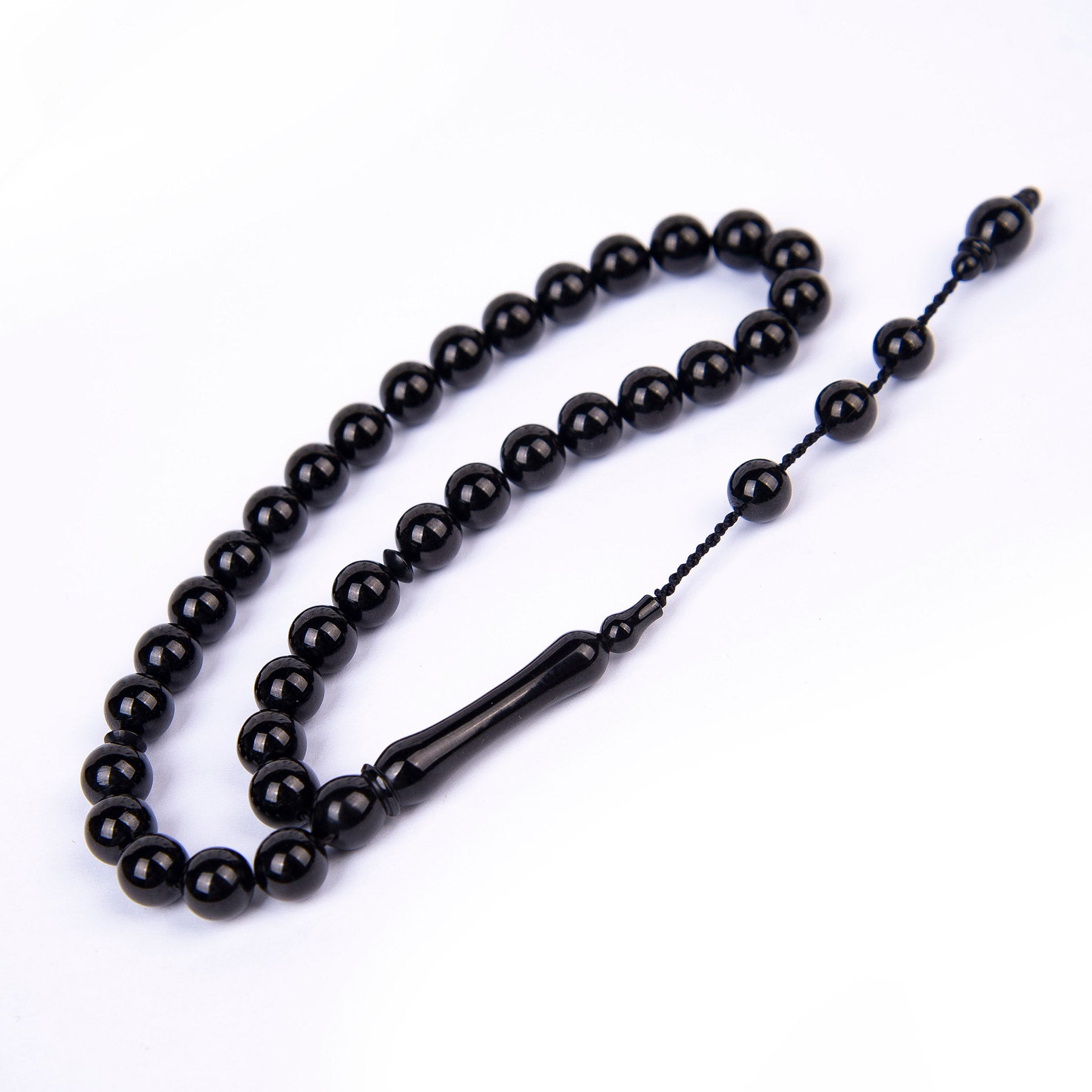 Oltu Stone Prayer Beads with Sphere Cutting System 3