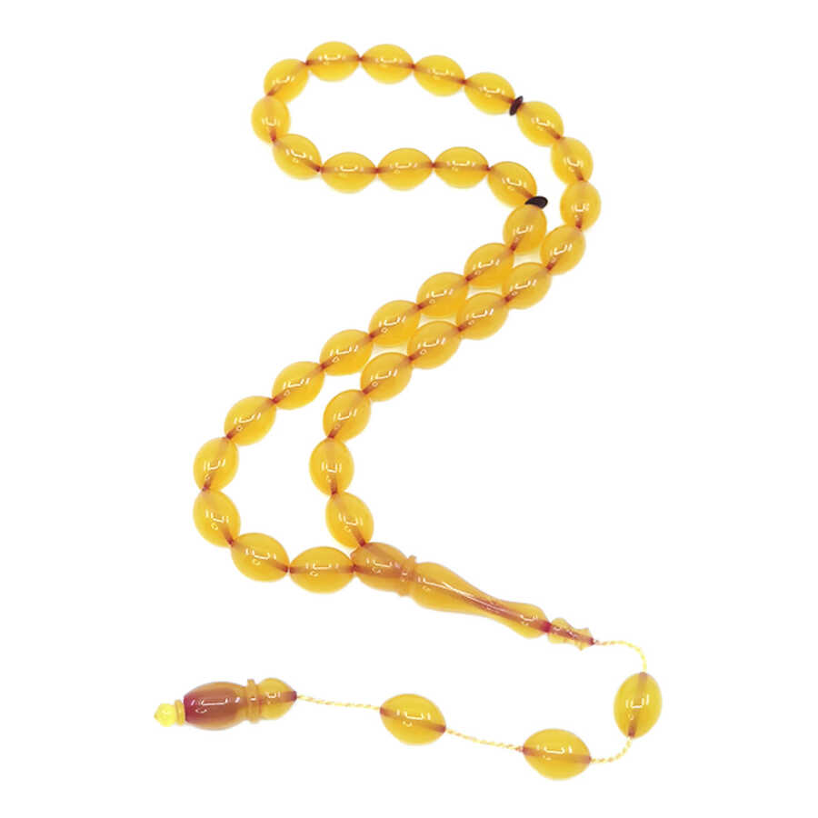 Systematic Solid Cut and Pressed Amber Prayer Beads z1268 1