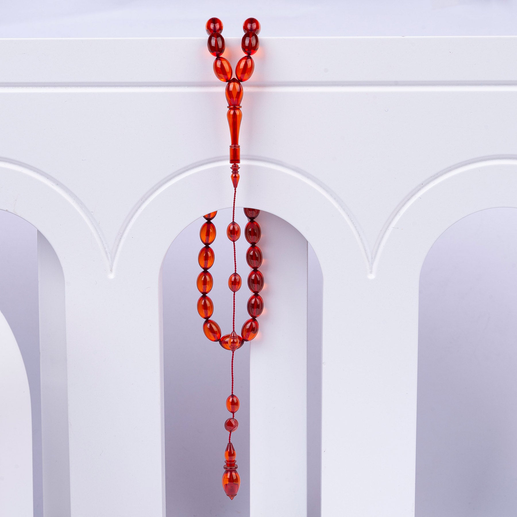Ve Tesbih Ottoman Fire Amber Rosary 2