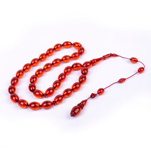 Ve Tesbih Ottoman Fire Amber Rosary 4