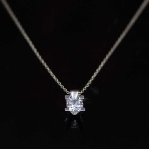 925 Sterling Silver Women's Necklace with Zircon Stone 3