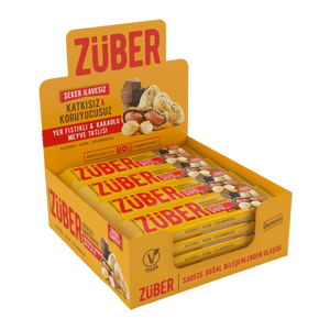 Züber Peanuts And Chocolate Fruit Bar 40G 12 Pieces