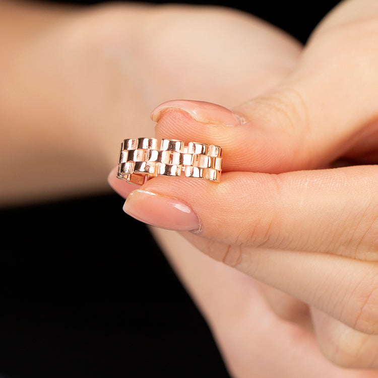 Chain Design  Silver Women's Ring