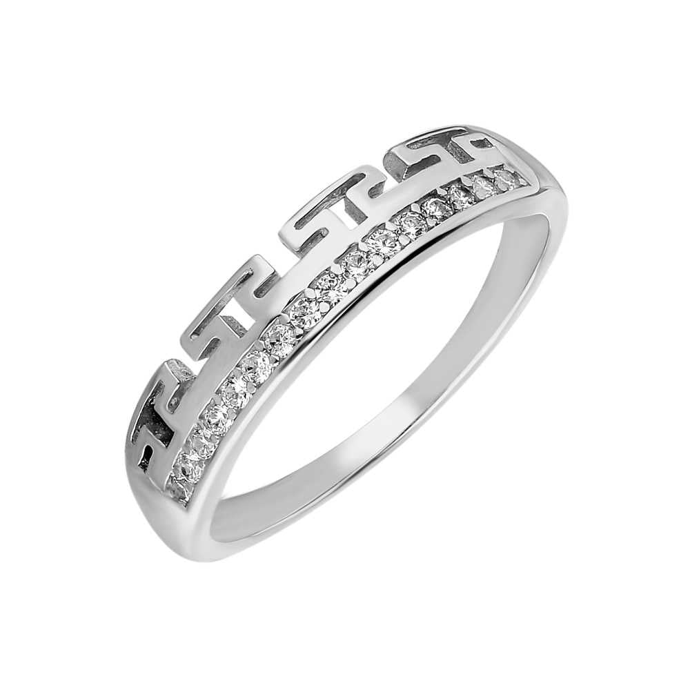Zircon Stone T Design 925 Sterling Silver Women&#39;s Ring