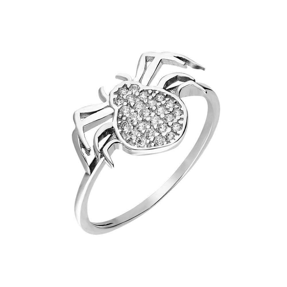 Zircon Stone Spider Design 925 Sterling Silver Women&#39;s Ring